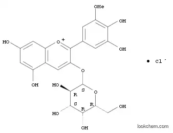 1-Benzopyrylium, 2-(3,4-dihydroxy-5-methoxyphenyl)-3-(β-D-galactopyranosyloxy)-5,7-dihydroxy-, chloride (1:1)
